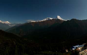 Himalayan View from Ghorepani Village
