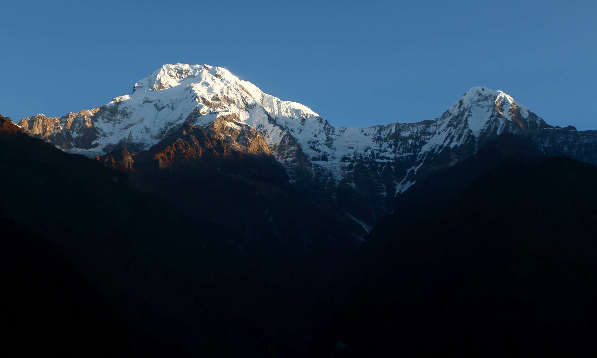 View from Tadapani on Annapurna Base Camp Trail