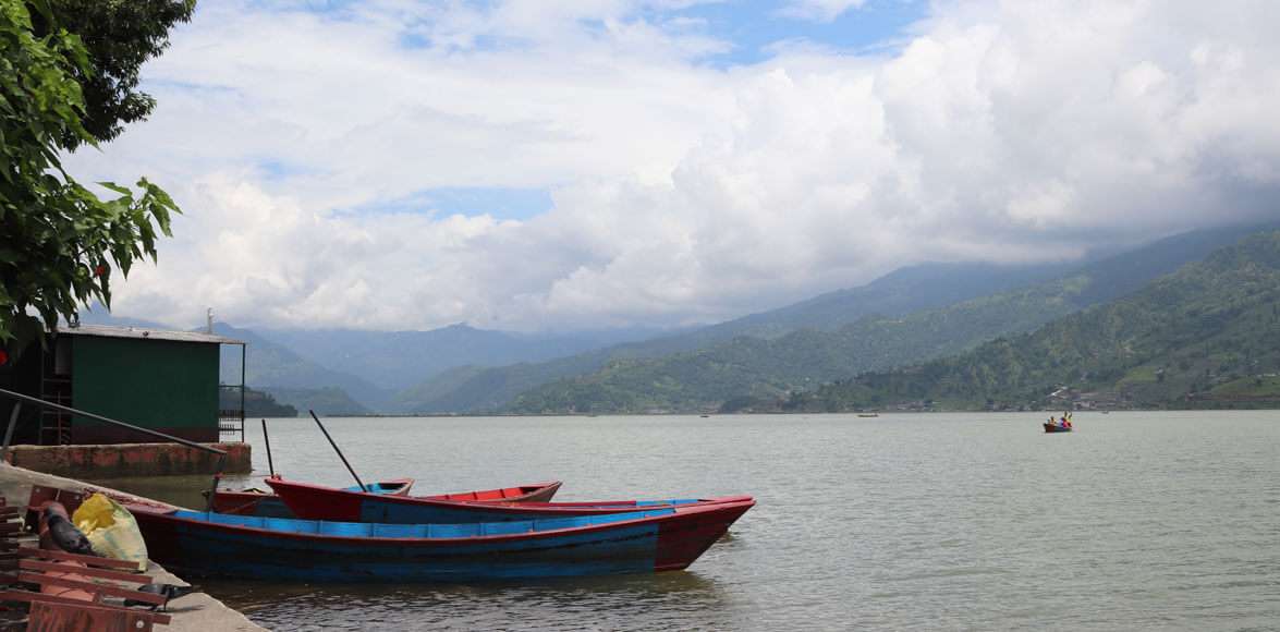 Boating at Phewa Lake