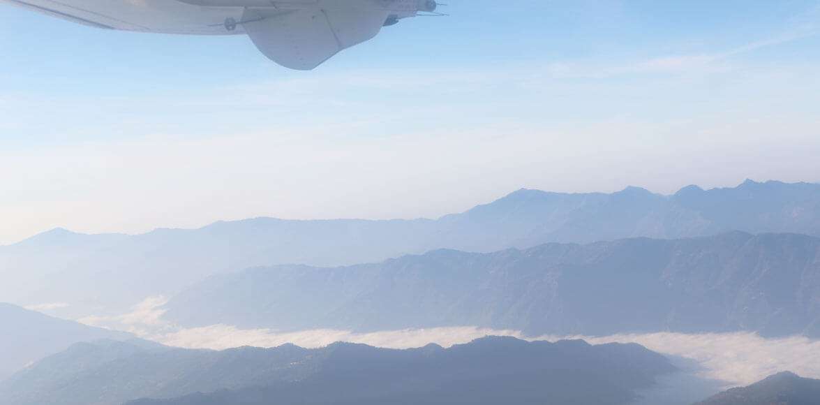 Landscape View from Everest Mountain Flight Tour !