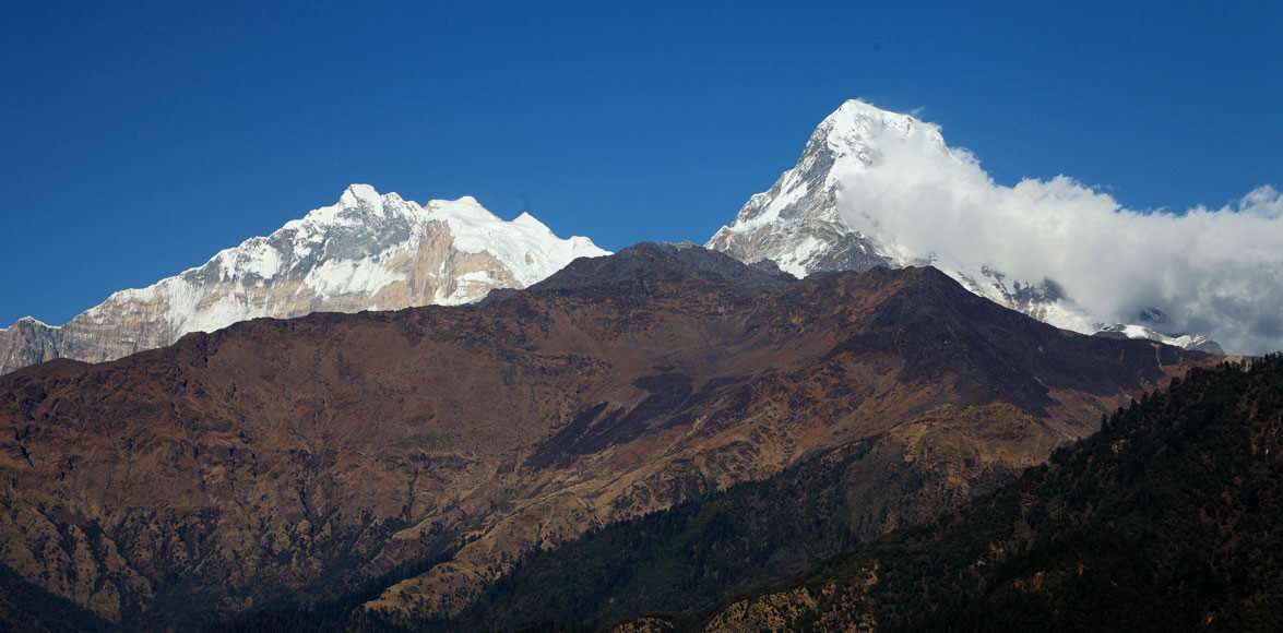 Himalayan view from Poon Hill on Nepal Student Tour