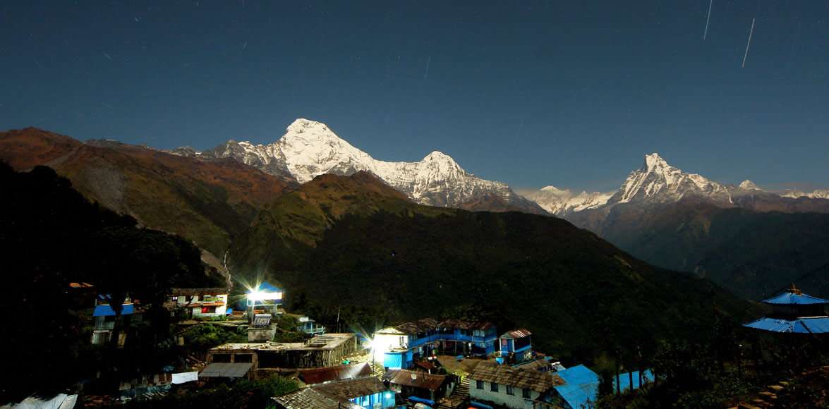 Himalayan view from Tadapani