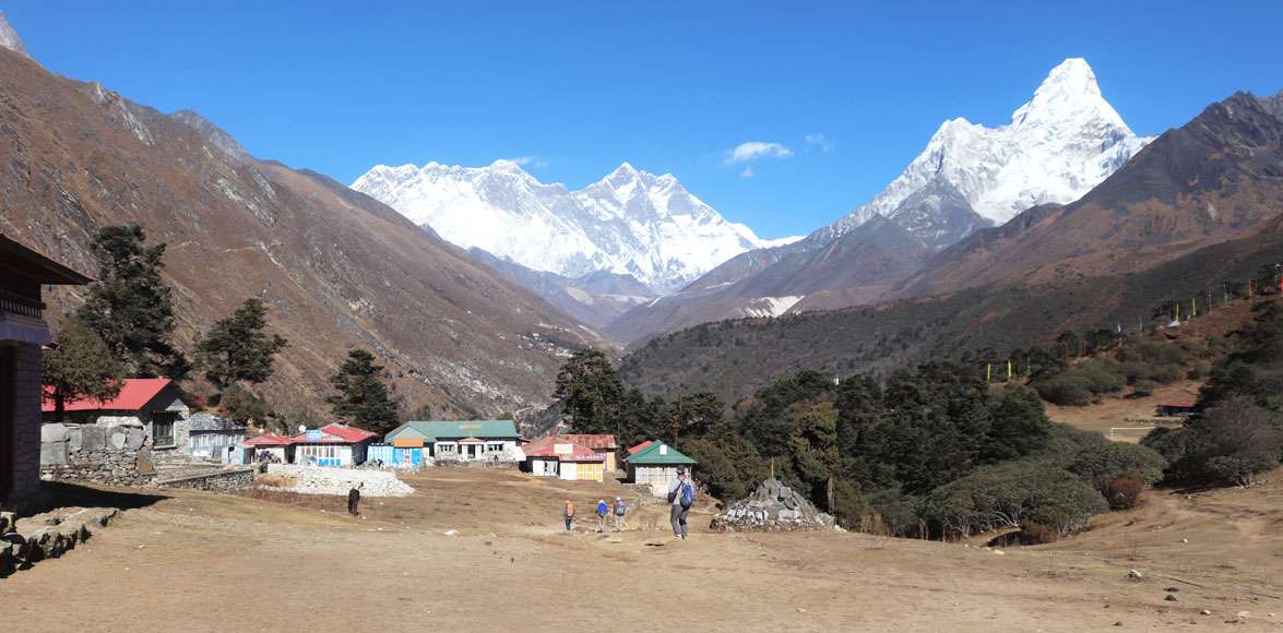 Himalayan View from Tengboche on Base Camp on Phaplu Everest Base Camp Trek